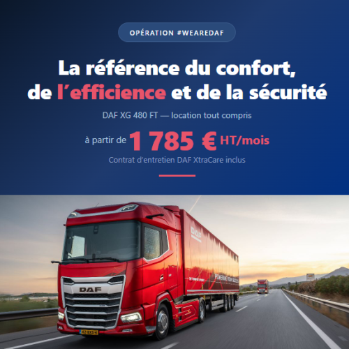 DAF XG 480 FT — Location tout compris dès 1 785 € HT/mois - 